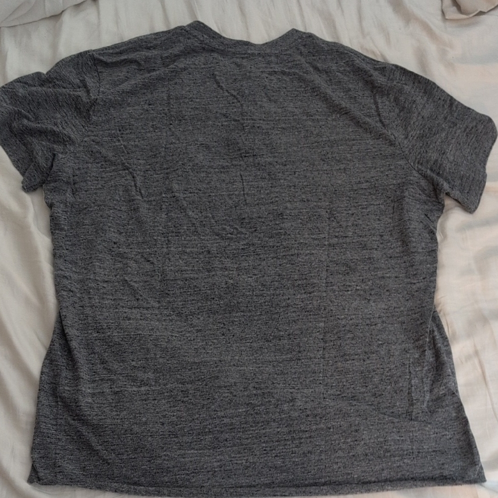 Marine Layer Short Sleeve Henley, Dark Heather Grey, Size L - Picture 5 of 6